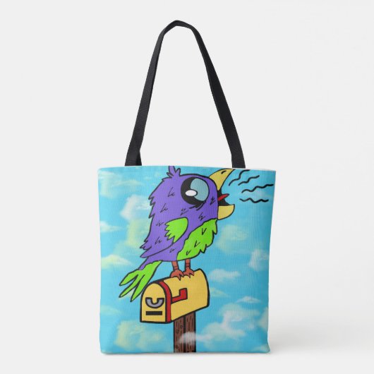 vogelroep tote bag (Achterkant)