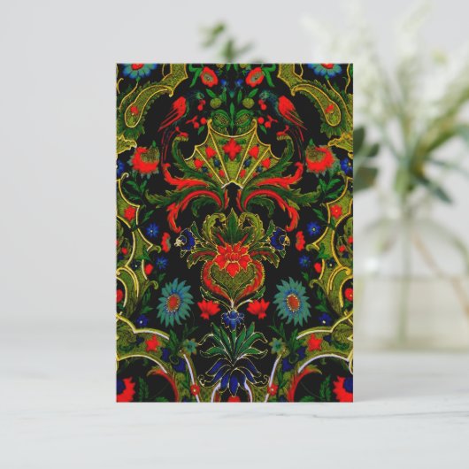 Vogelrondje ~ Uitnodigingen / RSVP (Staand voorkant)