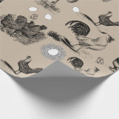  vogelrooster Eipatroon Cadeaupapier (Hoek)