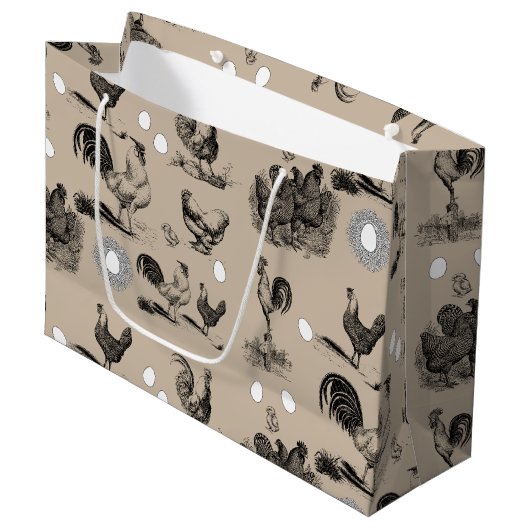 vogelrooster Eipatroon Groot Cadeauzakje (Voorkant Gekanteld)