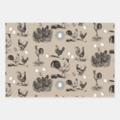 vogelrooster Eipatroon Inpakpapier Vel (Voorkant 2)