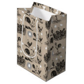  vogelrooster Eipatroon Medium Cadeauzakje (Voorkant Gekanteld)