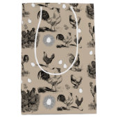  vogelrooster Eipatroon Medium Cadeauzakje (Voorkant)