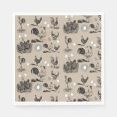 vogelrooster Eipatroon Servet (Voorkant)