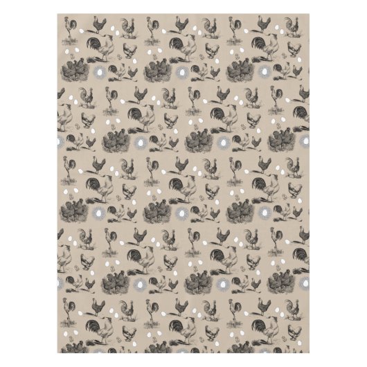 vogelrooster Eipatroon Tafelkleed (Voorkant)