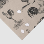 vogelrooster Eipatroon Tissuepapier (Detail)