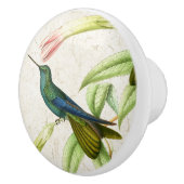 Vogelroze bloemen Diermeeuw/Knop Keramische Knop (Rechts)