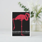  vogelroze flamingo in de Duitse dierentuin Münche Briefkaart (Staand voorkant)