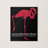  vogelroze flamingo in de Duitse dierentuin Münche Legpuzzel (Verticaal)