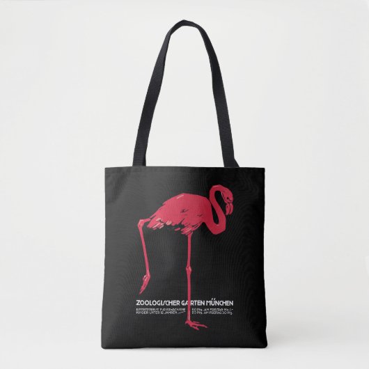 vogelroze flamingo in de Duitse dierentuin Münche Tote Bag (Voorkant)