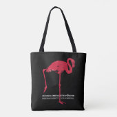 vogelroze flamingo in de Duitse dierentuin Münche Tote Bag (Achterkant)