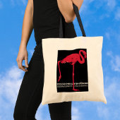 vogelroze flamingo in de Duitse dierentuin Münche Tote Bag
