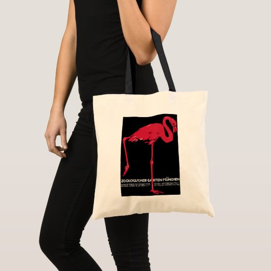 vogelroze flamingo in de Duitse dierentuin Münche Tote Bag (Voorkant (product))