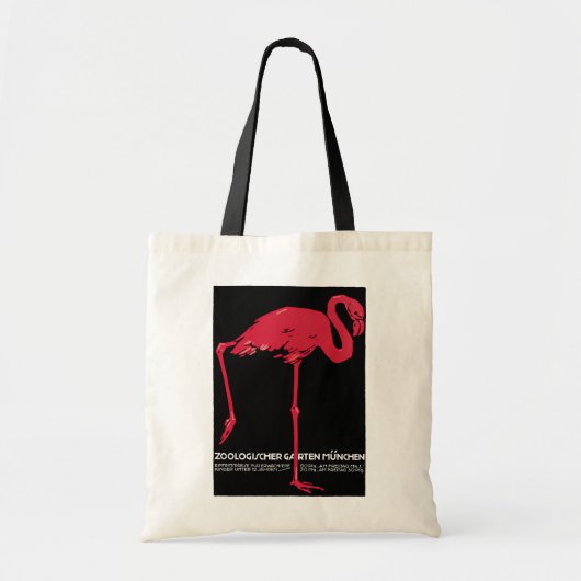 vogelroze flamingo in de Duitse dierentuin Münche Tote Bag (Voorkant)