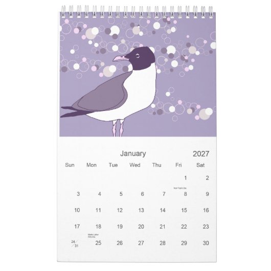 Vogels 2008 kalender (Jan 2027)