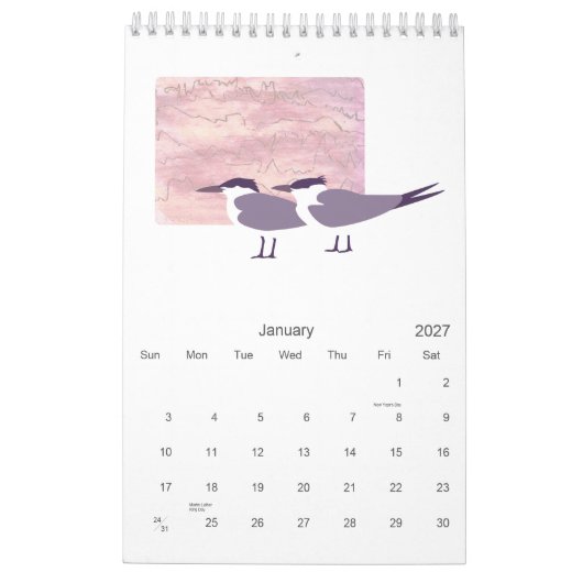 Vogels 2010 kalender (Jan 2027)