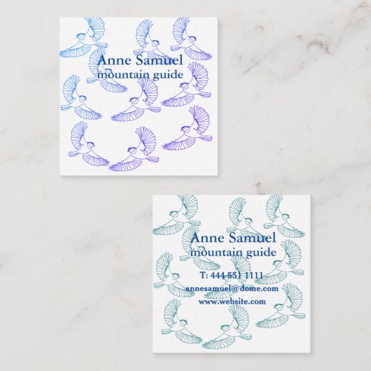 Vogels, aangepaste Visitekaartjes (Voorkant / Achterkant)