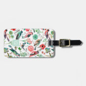 Vogels all-over print met Monogram Bagagelabel (Voorkant horizontaal)