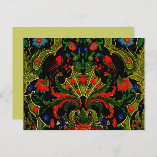 Vogels Amour ~ Briefkaart / Uitnodigingen (Voorkant / Achterkant)