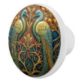 Vogels Antiek Art Nouveau Geïnspireerd Natuur Deco Keramische Knop (Rechts)