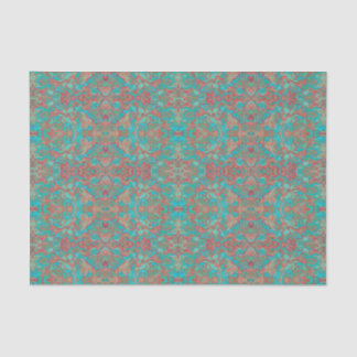 Vogels Arabesque Bohemian Boho Turquoise Red Green Tissuepapier