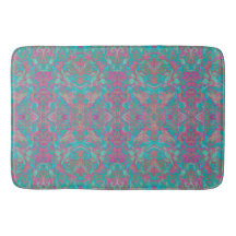 Vogels Arabesque Bohemian Pattern Turquoise Pink