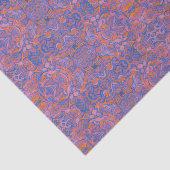 Vogels Arabesque Oriental Bohemian Boho Blue Sinaa Tissuepapier (Detail)