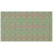 Vogels Arabesque Oriental Bohemian Boho Red Green Tafelkleed (Voorkant (Horizontaal))