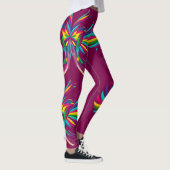 Vogels Artistiek Abstract Leggings (Rechts)