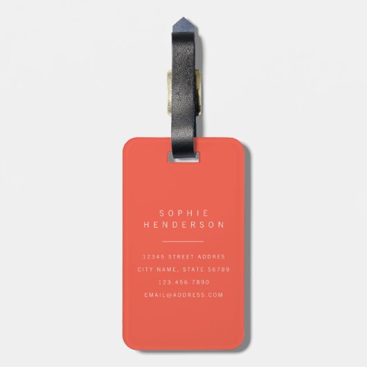Vogels Bagage Label (Achterkant verticaal)