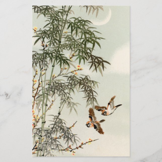Vogels Bamboe Aziatisch Japans  (Voorkant)