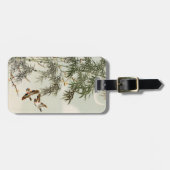 Vogels Bamboe Aziatisch Japans  Bagagelabel (Voorkant horizontaal)