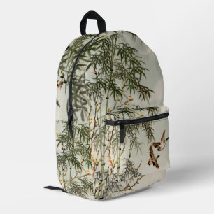 Vogels Bamboe Aziatisch Japans Bedrukte Rugzak