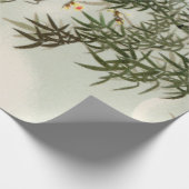 Vogels Bamboe Aziatisch Japans  Cadeaupapier (Hoek)