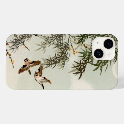 Vogels Bamboe Aziatisch Japans  Case-Mate iPhone Case (Achterkant (horizontaal))