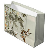 Vogels Bamboe Aziatisch Japans  Groot Cadeauzakje (Voorkant Gekanteld)