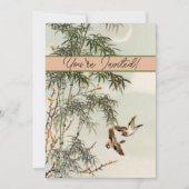 Vogels Bamboe Aziatisch Japans Kaart (Voorkant)