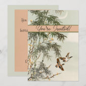 Vogels Bamboe Aziatisch Japans Kaart (Voorkant / Achterkant)