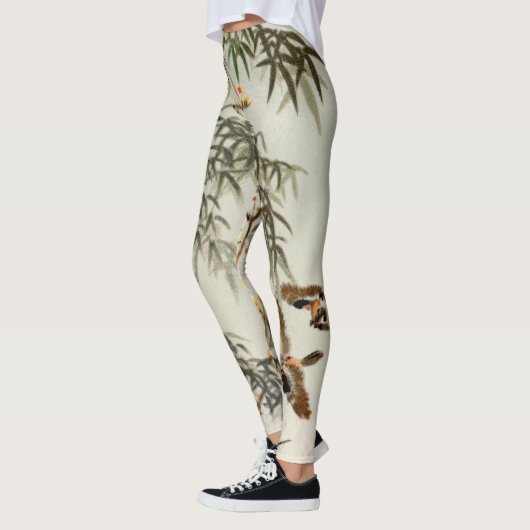 Vogels Bamboe Aziatisch Japans  Leggings (Links)