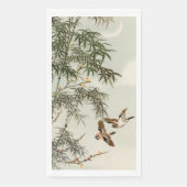 Vogels Bamboe Aziatisch Japans  Servet (Voorkant)