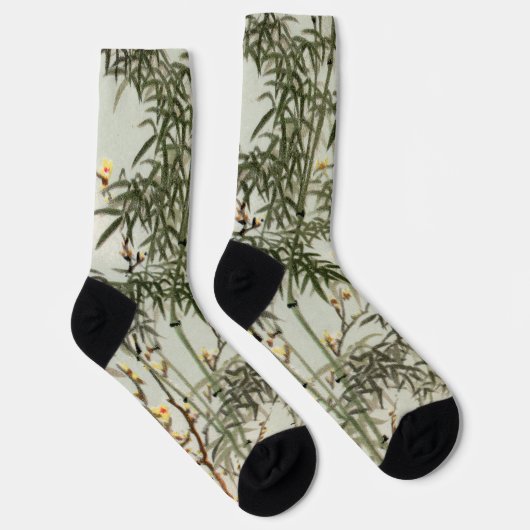 Vogels Bamboe Aziatisch Japans  Sokken (Rechts)