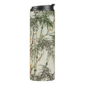 Vogels Bamboe Aziatisch Japans  Thermosbeker (Gedraaid links)