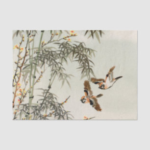 Vogels Bamboe Aziatisch Japans Tissuepapier