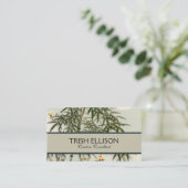 Vogels Bamboe Aziatisch Japans  Visitekaartje (Staand voorkant)