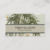 Vogels Bamboe Aziatisch Japans  Visitekaartje (Voorkant)