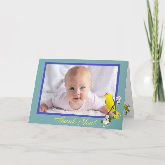 vogels bedankkaart (Voorkant)
