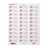 Vogels & Bessen Denneappel Watercolor Winter Huwel Etiket (Full Sheet)