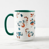 Vogels & bessen in Russische stijl Mok (Links)