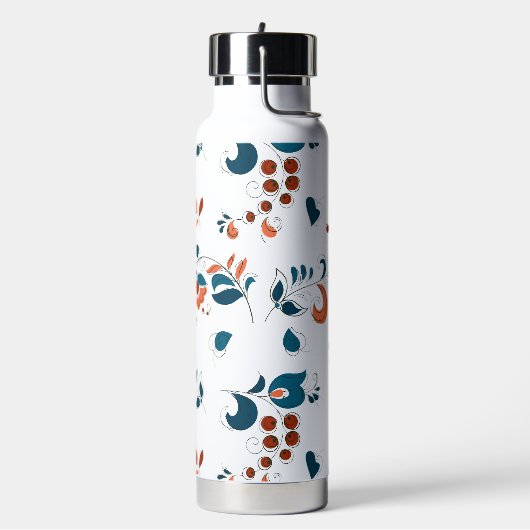 Vogels & bessen in Russische stijl Waterfles (Links)