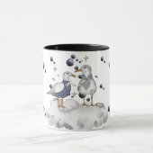 Vogels bij een strand mok (Midden)